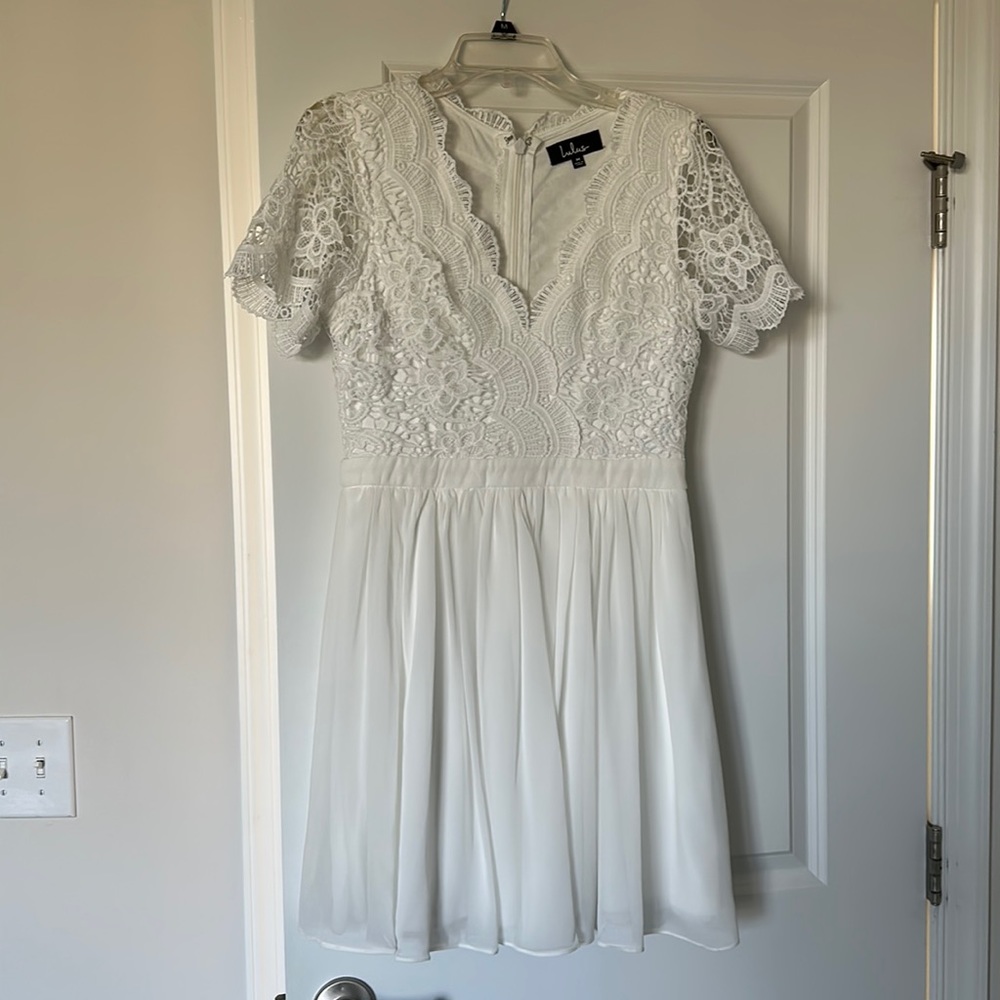 Lulus white skater dress